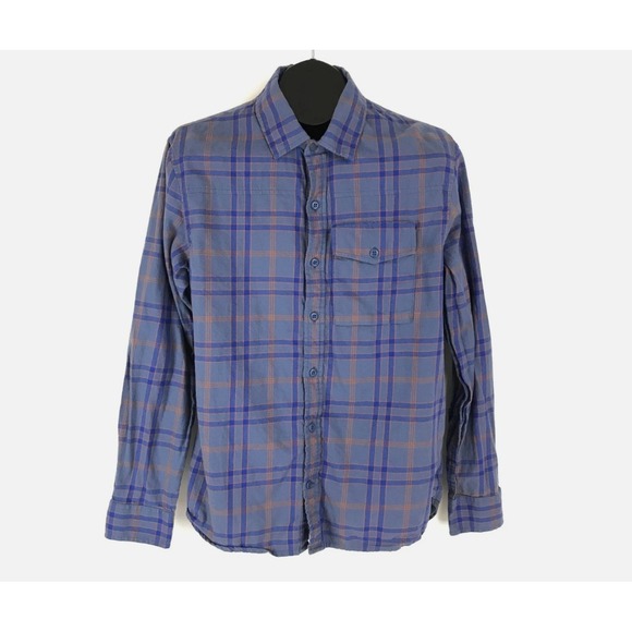 REI Button Up Shirt Men's XL Blue Plaid Casual‎ Long Sleeve  Outdoor 100% Cotton - Picture 2 of 10